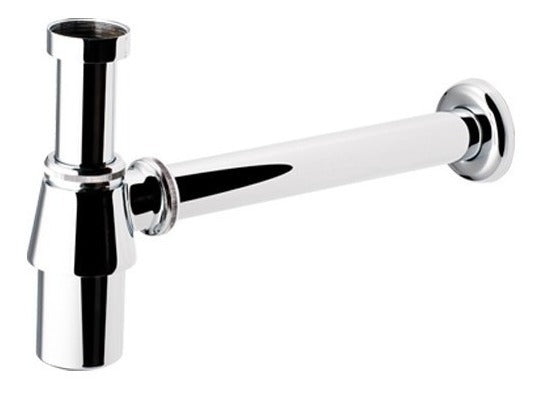 Sifon Para Lavamanos Cromado De 1 1/4" Con Tapon De Registro Ref. 35Acc650 Marca Fp