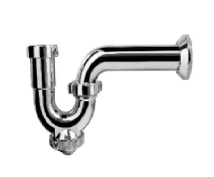 Sifon Para Fregadero Plastico Cromado 1 1/4" Con Trampa Ref. Sif0106M Marca Metales Aleados