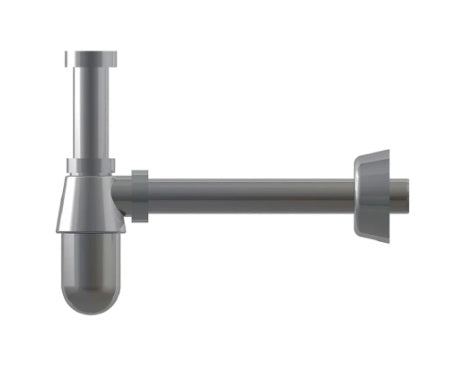 Sifon Para Lavamanos Decorativo Abs Cromado Conico Color Satin Marca Milher