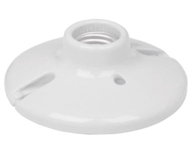 Socate De Porcelana E27 Circular 4 1/2 Mod. Popo-15 Ref. 46524 Marca Volteck
