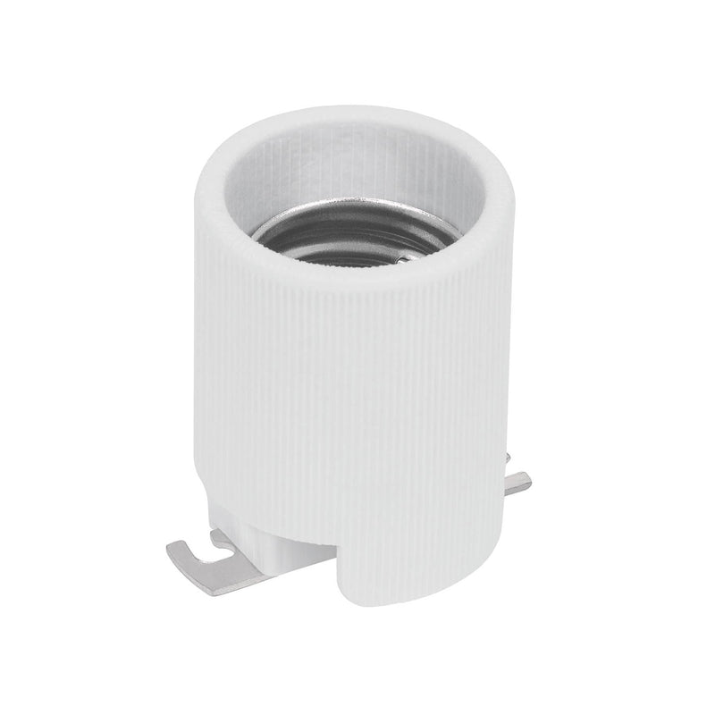 Socate De Porcelana E40 Con Base Atornillable Mod. Popo-19 Ref. 46527 Marca Volteck