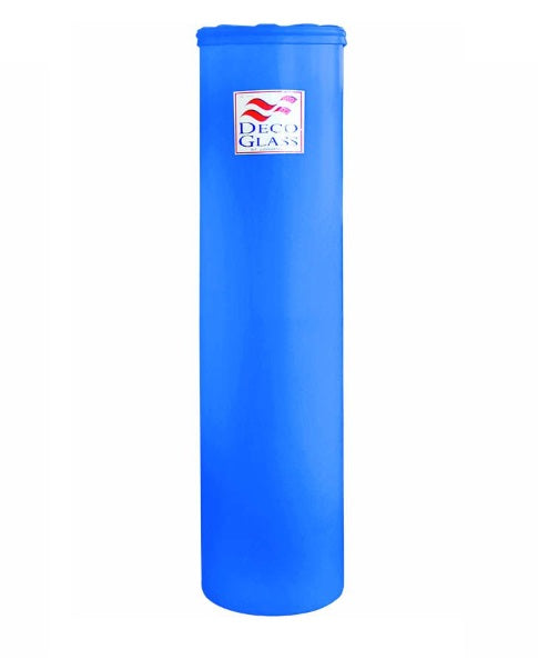 Tanque De Agua Cap. 320 Lts Tipo Cilindrico ( 0.45 X 1.95 Mts ) Azul Ref. Tpe 320A Marca Deco Glass