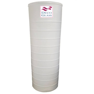 Tanque De Agua Cap. 520 Lts Tipo Cilindrico ( 0.60 X 2.05 Mts) Blanco Ref. Tpe 520B Marca Deco Glass