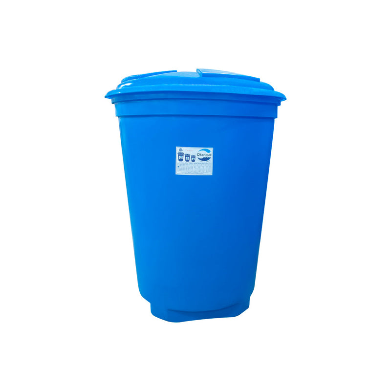 Tanque Conico Liso 1000 Lts Color Azul Oscuro Marca Q´Tanque