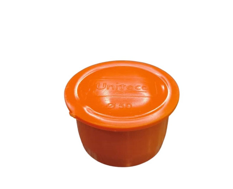 Tapa Reforzada Simple Con Tope De Pvc Para Agua Servida De 50 Mm ( 2" ) Ref. C181018S Marca Uniteca