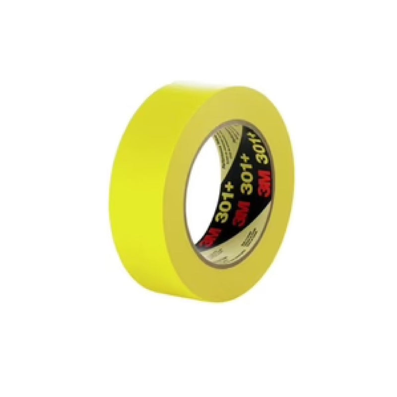 Tirro O Cinta De Enmascarar De 1" X 55 Mts Amarillo Masking Tape 301 Ref. 301+1 Marca 3M