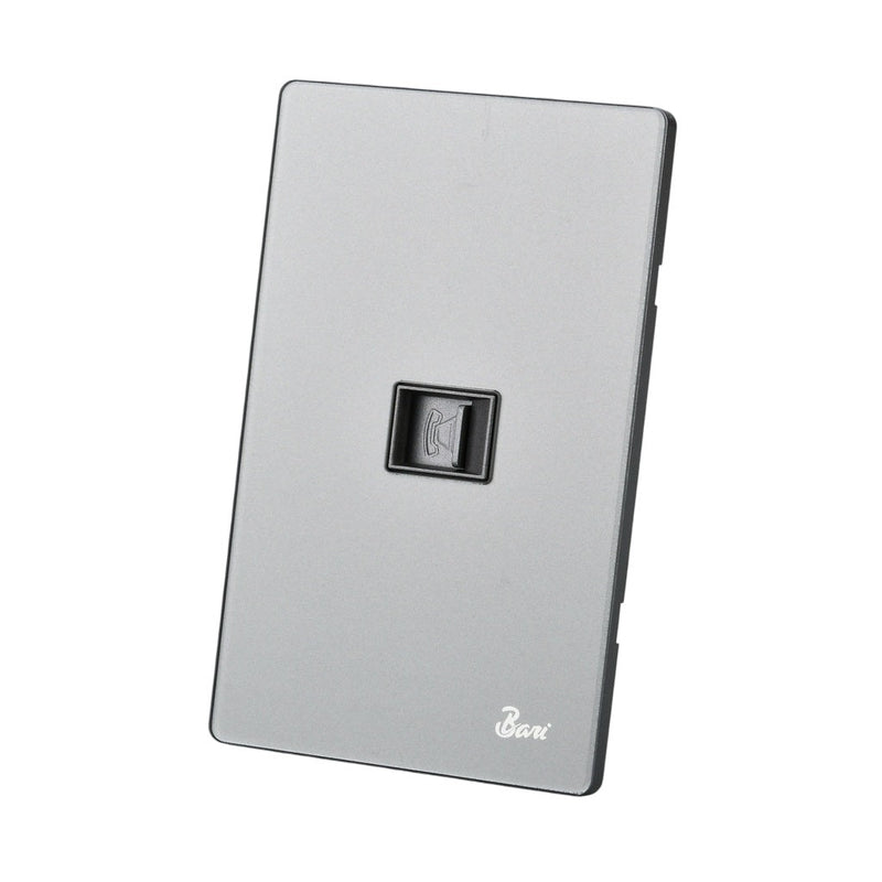 Toma Para Telefono Serie Grigio Color Gris Brillante Ref. Int.13.05 Marca Bar