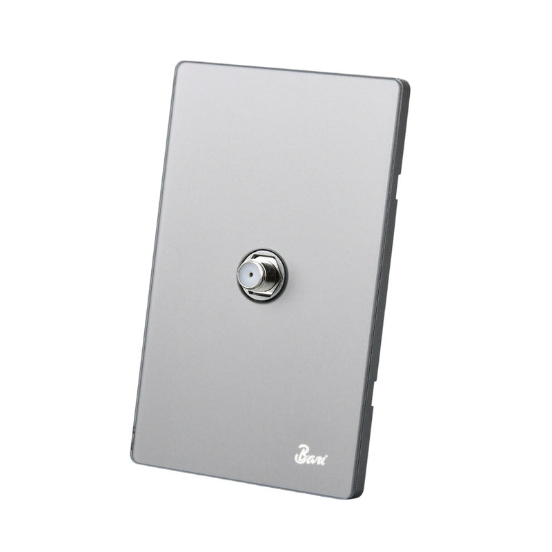 Toma Para Tv Serie Cenere Color Gris Mate Ref. Int.15.06 Marca Bari