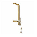 Torre De Ducha / Regadera Qm+ C/ Mixer Y Ducha De Mano Serie Supreme Color Dorado Gold Quality Metal