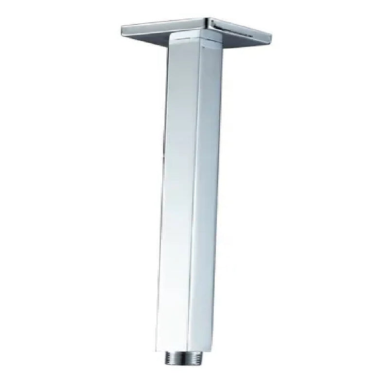 Tubo De Ducha / Regadera A Techo Cuadrada Acero Inox 304 15,60 Cm Serie Dado Ref. M136 Marca Mhiler