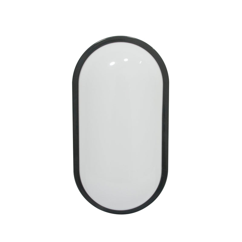 Vapoleta Led Ovalada 20 W Ip65 6500 K 110- 265 V Color Negro Ref.Lum08080 / 300302 Marca Hea Light