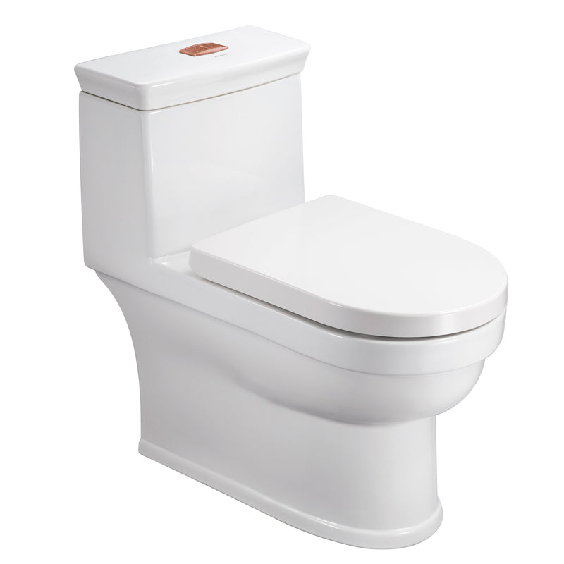 Wc Sanitario One Piece Con Herraje Y Tapa Asiento Ref.11199 Marca Jomoo
