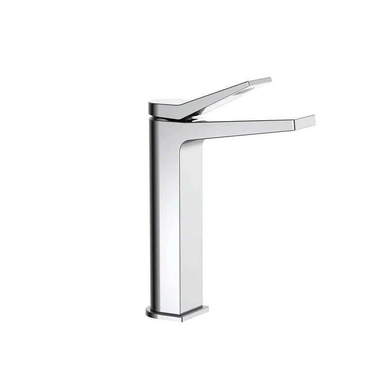 Griferia Monomando Alta Cuadrada P/ Lavamanos Cromado Serie Dado Ref. M316 Marca Mhiler