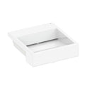 Lavamanos Cuadrado Semi Empotrar 44 Cm X 41 Cm X 14 Cm Blanco Celite Ref.Lav-930 Marca Unique