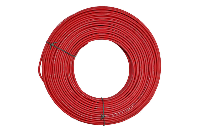 Cable Thhw Nro. 10 Awg 90°C 600V / Color Rojo Rollo 100 Mts Marca Cablesca