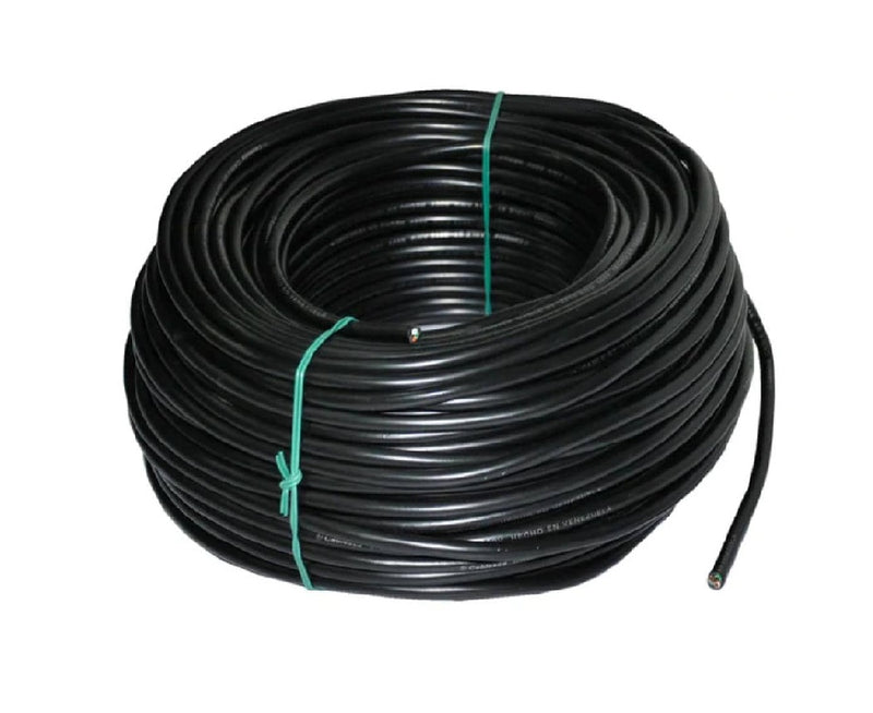 Cable St Nro. 3 X 8 Awg 60°C 600V / Color Negro Por Metro ( Rollo 100 Mts) Marca Cablesca