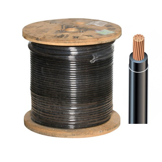 Cable Thhw Nro. 250 Mcm 90°C 100% Cobre Color Negro Por Metro Marca Cablesca