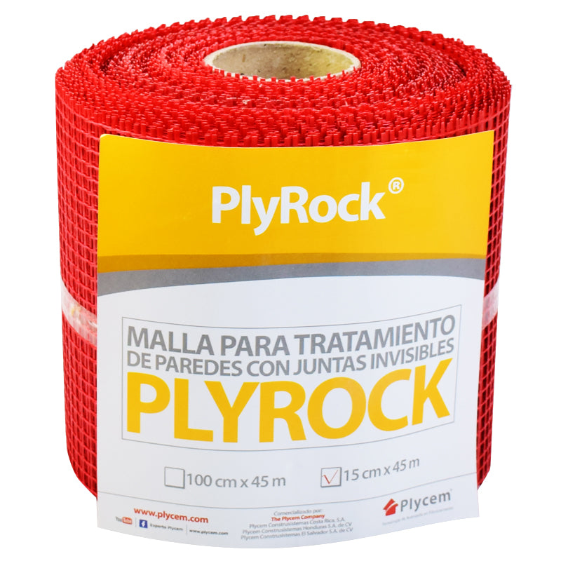 Cinta De Malla De Fibra Para Sistema Plyrock De 0.15 X 45 Mts Marca Plycem
