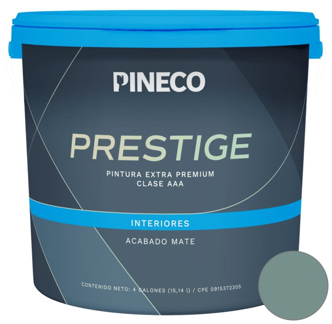 Pintura De Caucho Mate Prestige Int. Clase Aaa 1 Gl Color Anice Ref. Prs7201A1G Marca Pineco