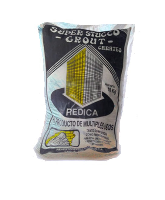 Super Stucco Grout Carateo / Sellador De Juntas 10 Kg Color Blanco L Marca Super Pega