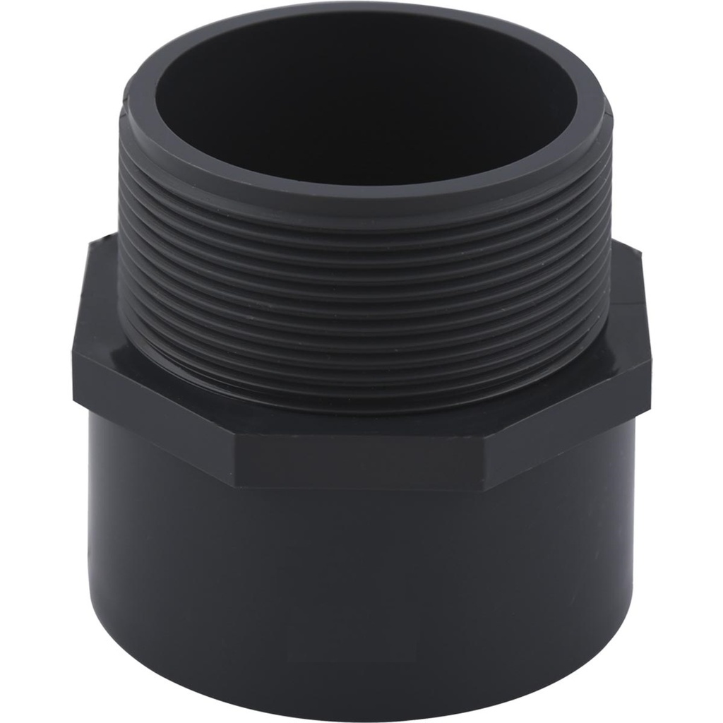 ADAPTADOR MACHO DE PVC AF ASTM SCH40 2 1/2" REF. C340109G MARCA UNITECA