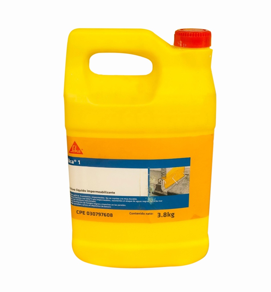 SIKA 1 - GALON ADITIVO HIDROFUGO IMPERMEABILIZANTE PARA CONCRETO REF. 110001 COD. 000835 MARCA SIKA