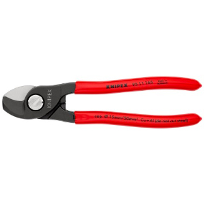 ALICATE CORTA CABLE ROJO 6.5" F/A REF. 9511165 COD. 415017 MARCA KNIPEX
