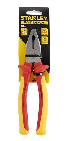 ALICATE ELECTRICISTA DIELECTRICA 7 7/8" 200 MM 1000 V REF. 84002 / 840025 MARCA STANLEY