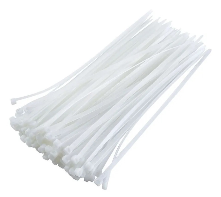 AMARRA CABLE/ TIRRAP/ CINCHOS DE NYLON 3.6 X 250 MM BLANCO BOLSA 100 UND REF. HM092004 PERFECT TOOLS