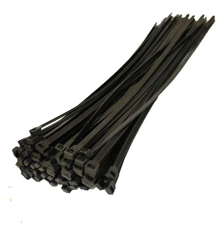 AMARRA CABLE/ TIRRAP/ CINCHOS DE NYLON 2.5 X 200 MM NEGRO BOLSA 100 UND REF. HM092012 PERFECT TOOLS