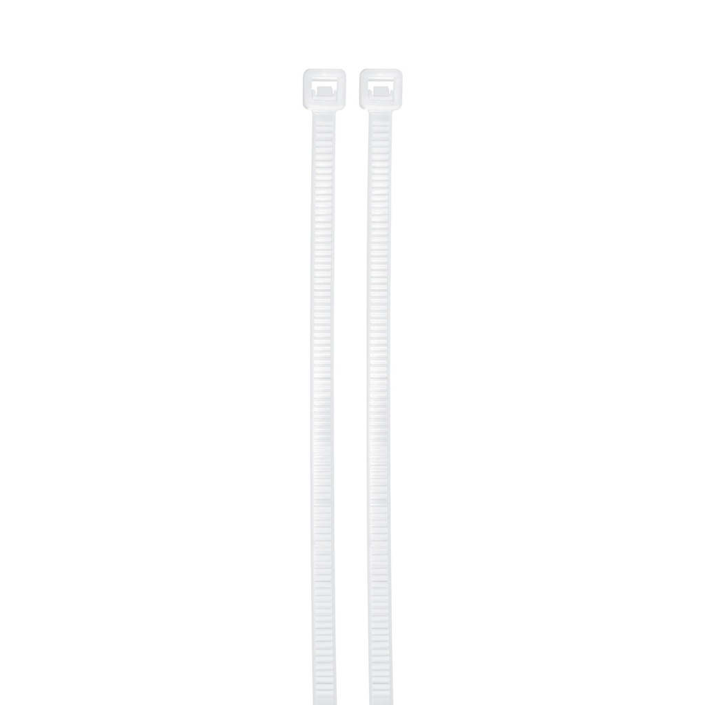 AMARRA CABLE/ TIRRAP/ CINCHOS DE NYLON 2.5 X100MM NAT BOLSA 100 PZ REF. 44300 MARCA VOLTECK