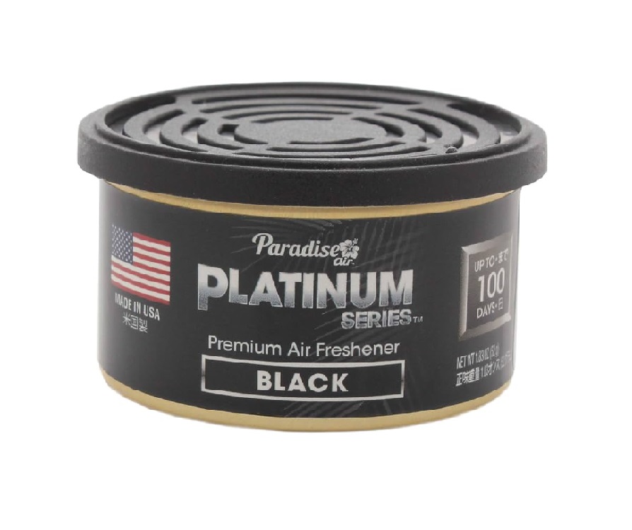 AMBIENTADOR ORGANICO PARA CARRO SERIE PLATINUM AROMA COLONIA/BLACK REF. 031003-BLACK MARCA PARADISE