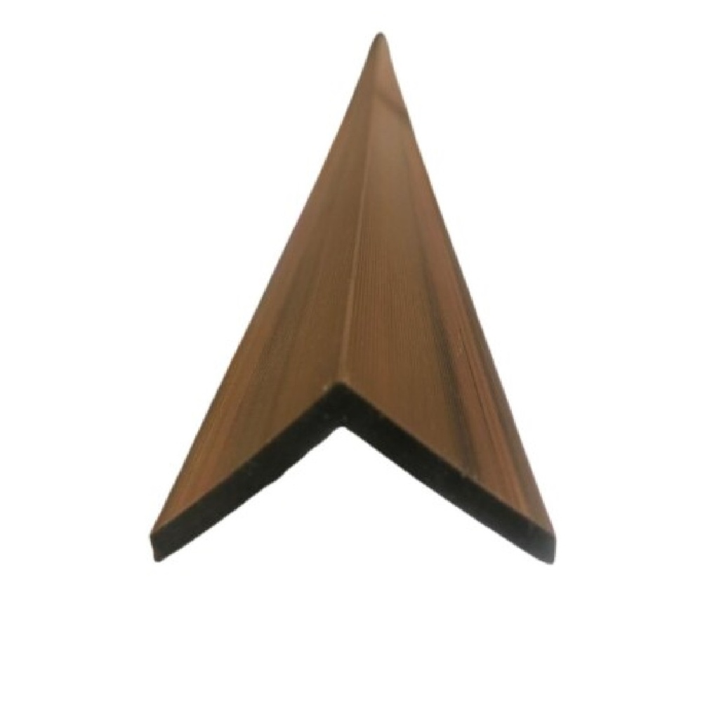 ANGULO EXTERIOR 2,90 MTS PARA WALL PANEL COLOR TECA OSCURO MACHIFERMA