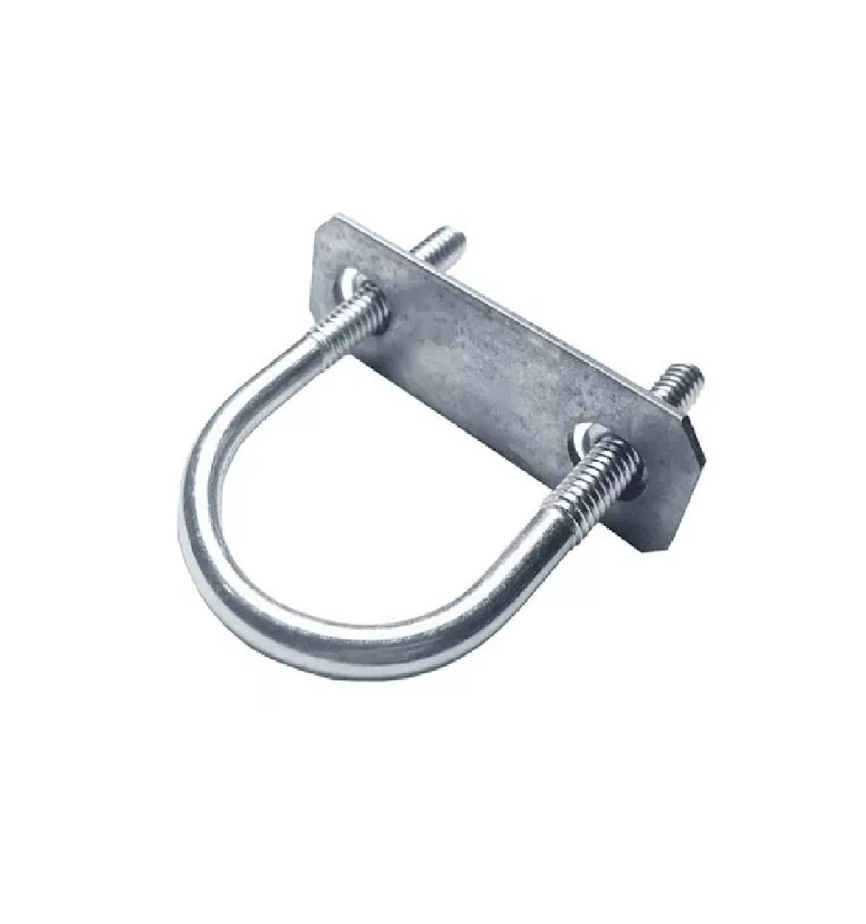 ABRAZADERA EN " U " CON SOPORTE 1/4 X 2" X3 - 3/4" UNIDAD REF . 060095 MARCA SERRANO