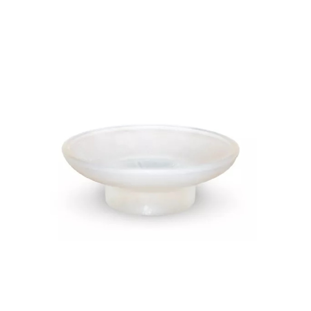ACCESORIO PARA BAÑO PLATO DE VIDRIO 11 X 3.4 X 5.5 CM PORTA JABON REF GRI-1587 / 002552 MARCA BELT-G