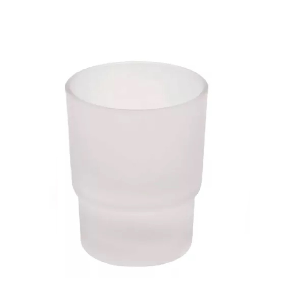 ACCESORIO VASO DE VIDRIO PARA BAÑO 6.7 X 5.5 X 9.5 CM PORTA CEPILLO REF. GRI-1608 MARCA BELT-G