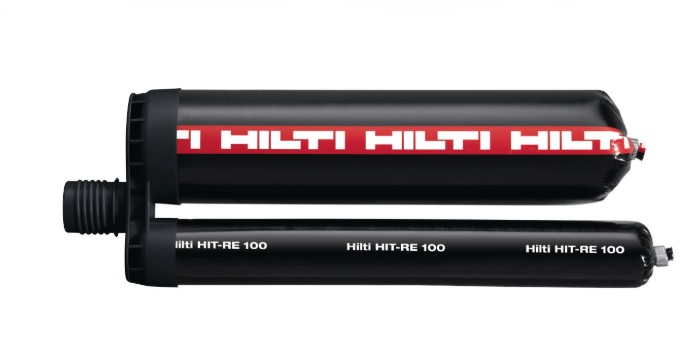 ANCLAJE QUIMICO EPOXICO DE INYECCION (ALTA CARGA) MOD. HIT RE100 100 ML REF. 2123384 MARCA HILTI