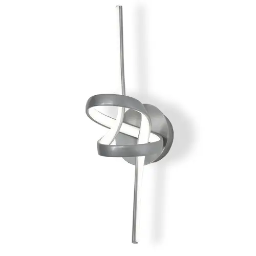 APLIQUE PARED 12 W 110-260V 3 TONOS 3CCT CONTROL POR INTERRUPTOR C/ PLATA REF S-05A1-P LUCERNA