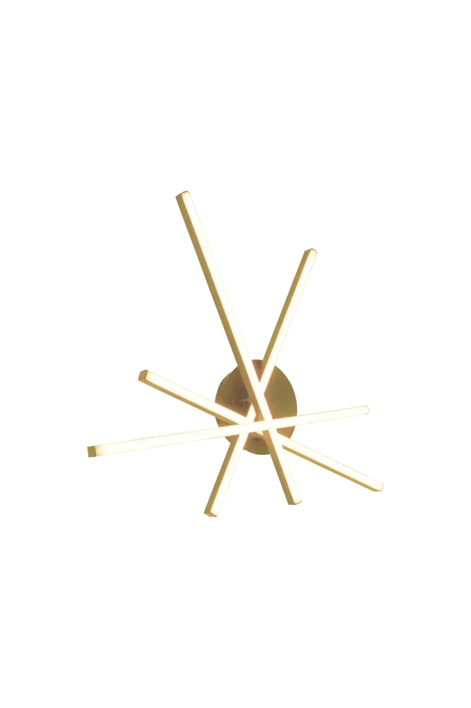 APLIQUE PARED ASTURIA 30W 3 TONOS CCT 110-260V CONTROL POR INTERR. C/ ORO REF S-ASTURIA-A2-O LUCERNA