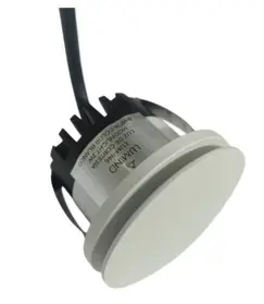 APLIQUE PARED LED INTEGRADO 3 W 3000 K IP65 REDONDO LUZ STEP COLOR BLANCO REF. LUM-946 MARCA LUMIND