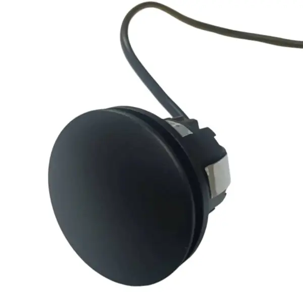 APLIQUE PARED LED INTEGRADO 3 W 3000 K IP65 REDONDO LUZ STEP COLOR NEGRO REF. LUM-945 MARCA LUMIND