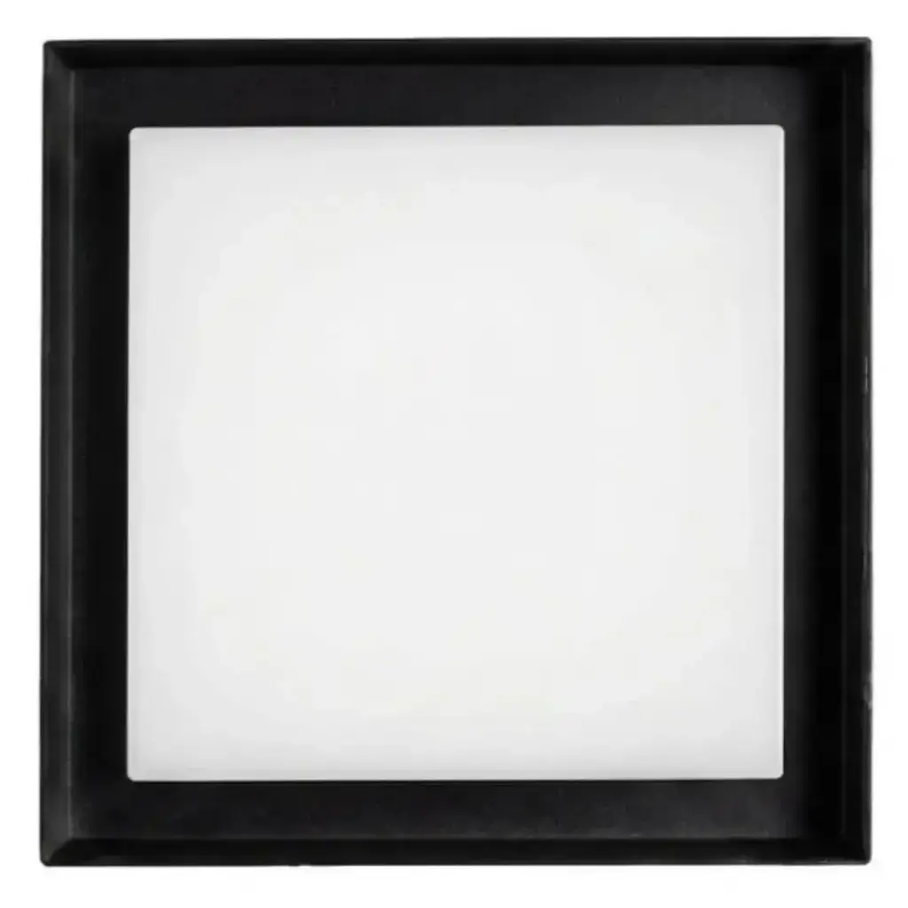 APLIQUE PARED LED INTEGRADO 8 W 6000K IP65 CUADRADO 16 X 16 X 6 CM C/ NEGRO LUM-1348 MARCA LUMIND