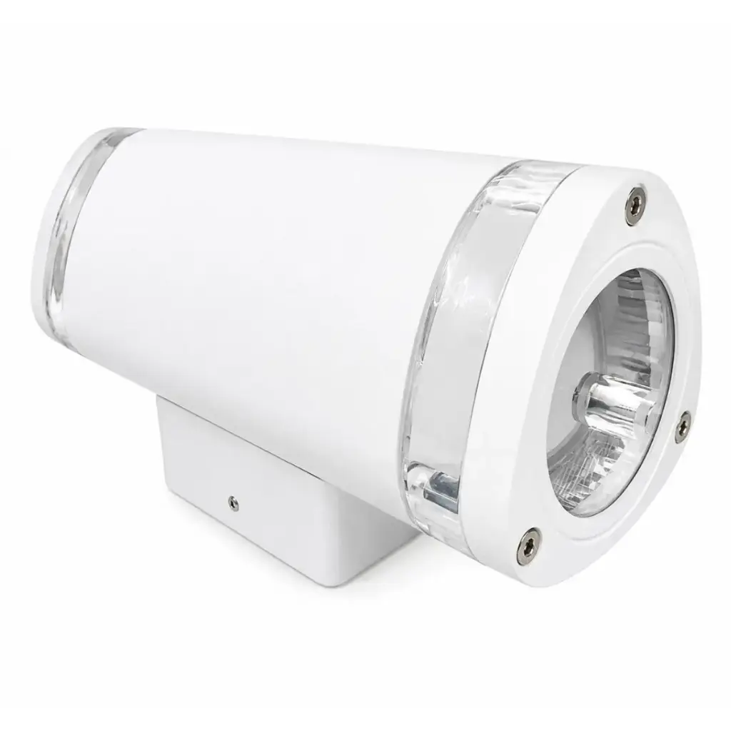 APLIQUE PARED P/ DICROICO GU10 X 2 CILINDRO 8 CM X 19 CM X 10 CM UP&DOWN BLANCO REF. LUM-1460 LUMIND