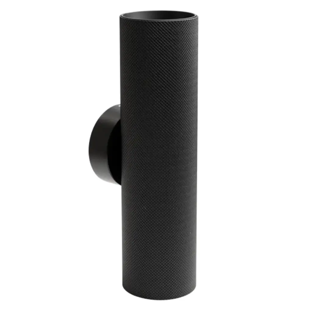 APLIQUE PARED PARA DICROICO GU10 X 2 CILINDRO 20 CM X 5,5 CM UP&DOWN COLOR NEGRO REF LUM-1523 LUMIND