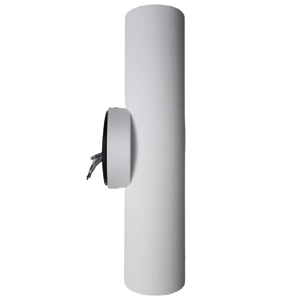 APLIQUE PARED PARA DICROICO GU10 X 2 CILINDRO 200MM UP&DOWN COLOR BLANCO REF. LUM-1522 LUMIND