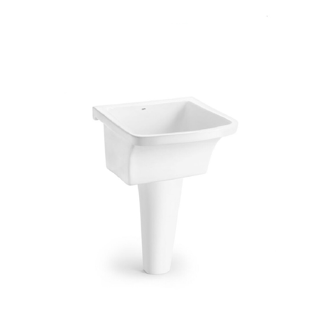 BATEA DE CERAMICA S/ PEDESTAL DE 54,5 CM X 48,5 CM X 82 CM/ 31 LTS BLANCO REF CELOZ0002 MARCA CELITE