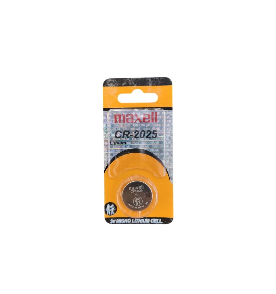 BATERIA / PILA BOTON DE LITIO " CR-2025" 3V UNIDAD REF. CR-2025 / 513367 / MARCA MAXELL