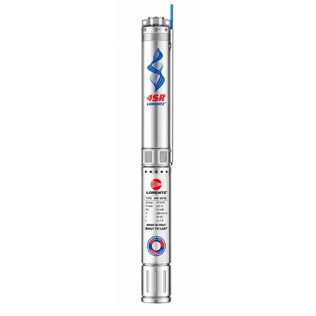 BOMBA SUMERGIBLE POZO PROF 10 HP 2" 220V TRIF. 4" REF. 60BS4SR90G/100TC MARCA PEDROLLO