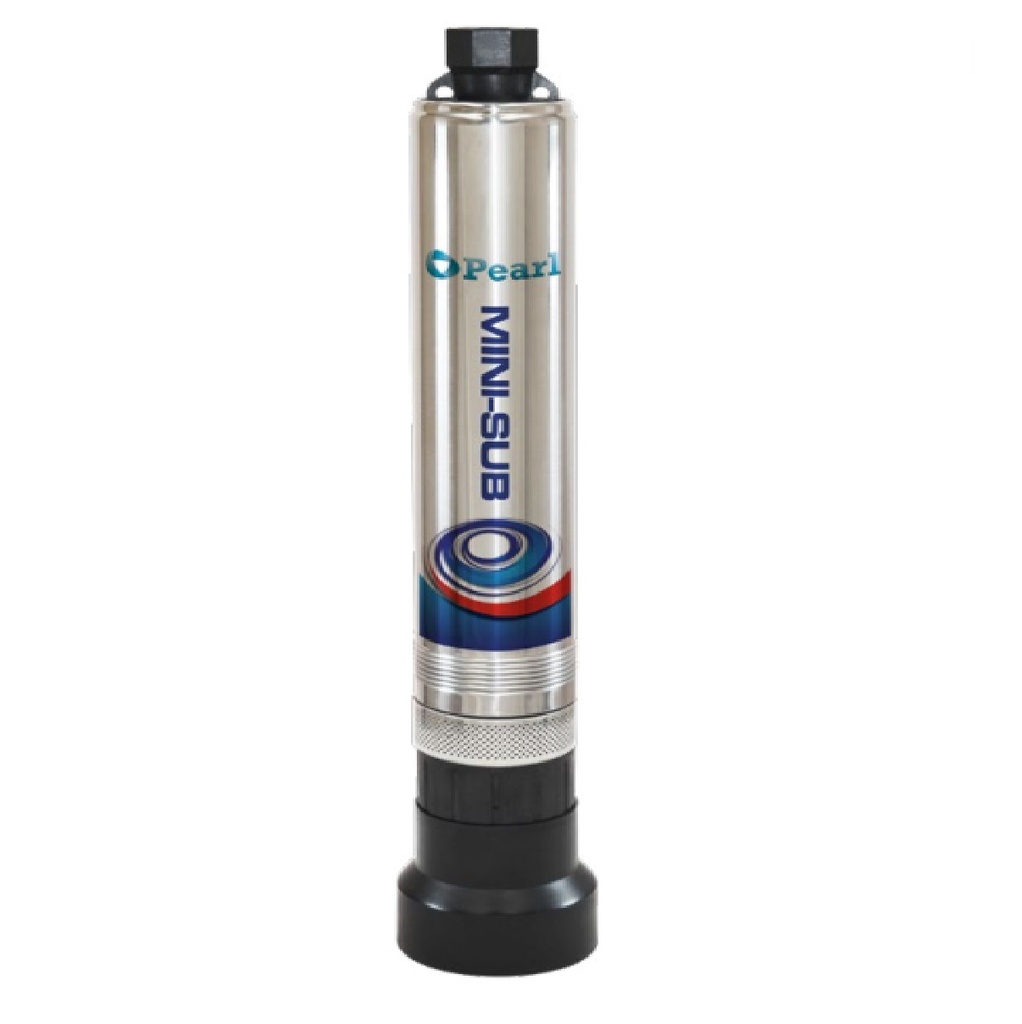 BOMBA SUMERGIBLE MULTIETAPA 0.75 HP 1 1/4" 220V 112LTS/MIN 63MTS MONOFASICA MOD. MINI-SUB07 REF. 4MSP07C16S MARCA PEARL