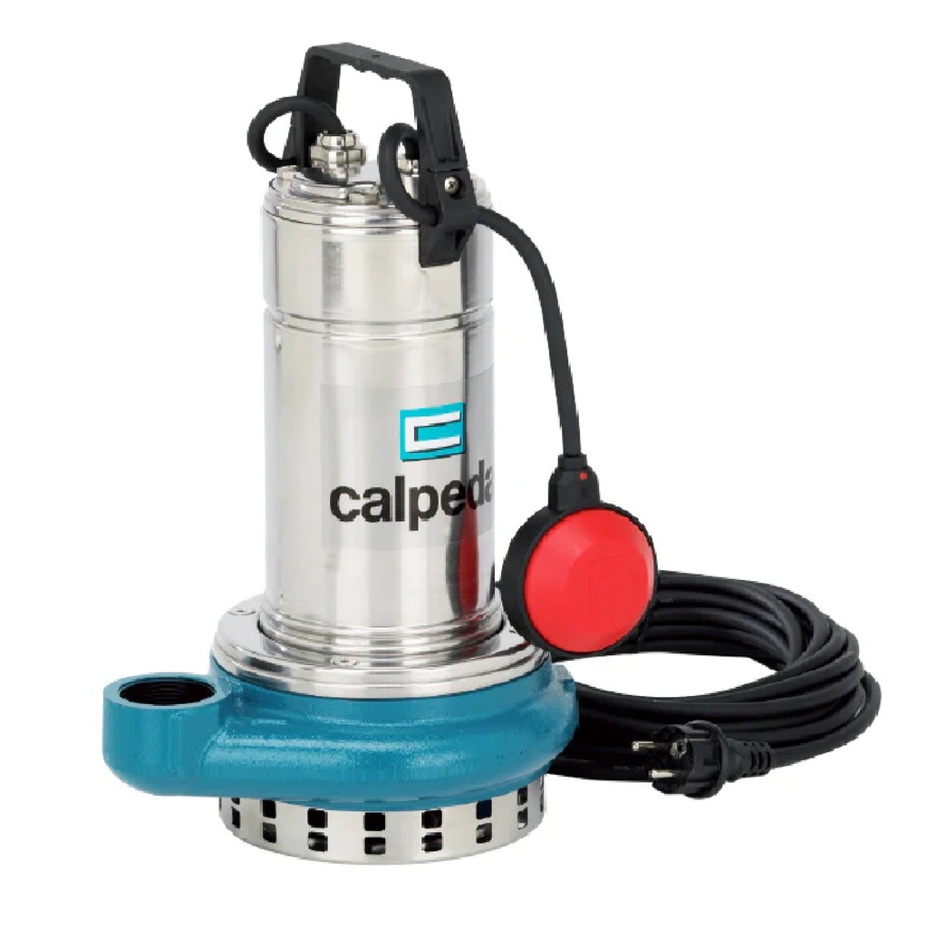 BOMBA SUMERGIBLE PARA A/N 1 HP 1 1/2" 220V 60HZ MONOF (SOLIDOS MAX 10 MM) REF. GQRM-10-14-6N CALPEDA